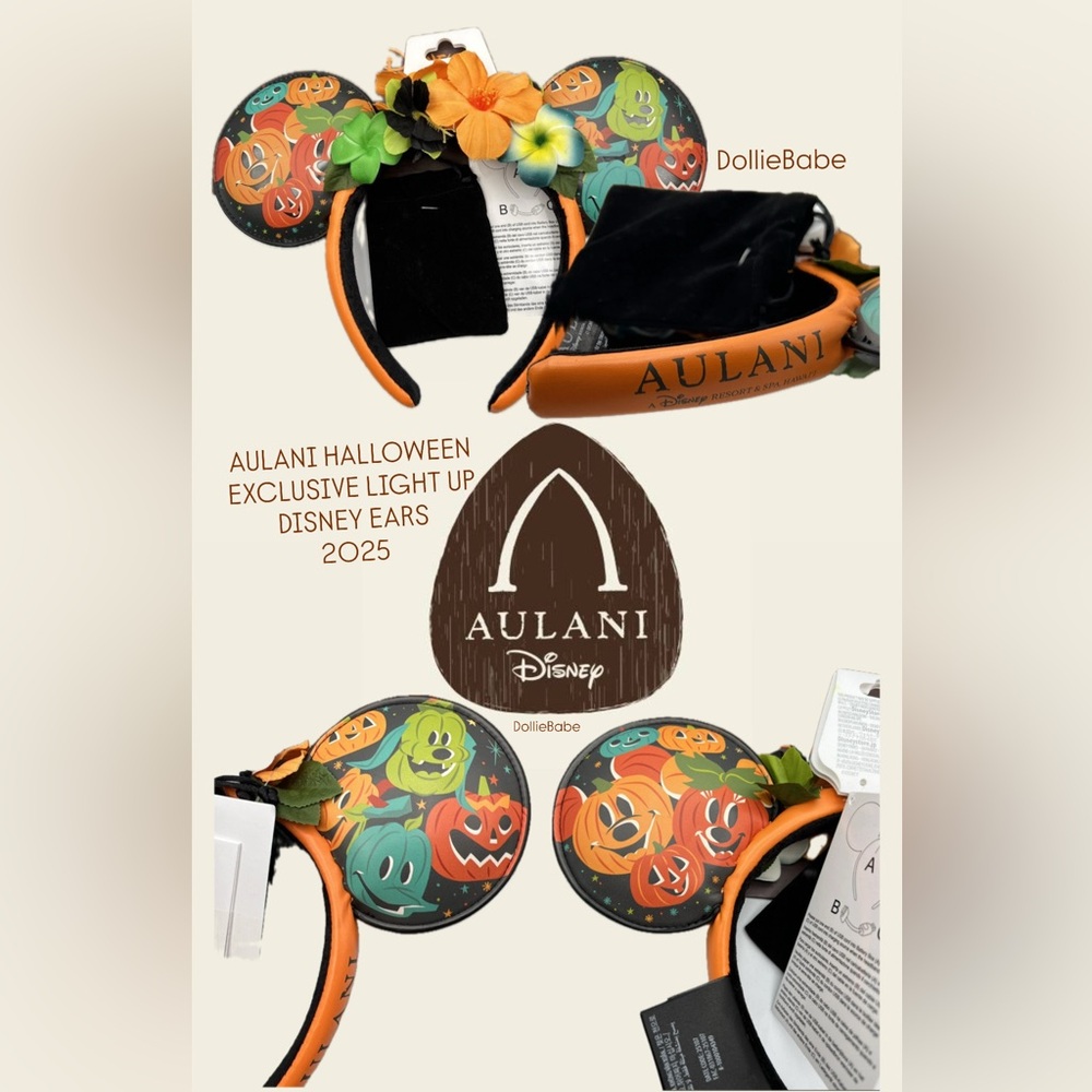 Disney’s Mickey and Minnie Halloween Light-Up Ears - Aulani Exclusive Design